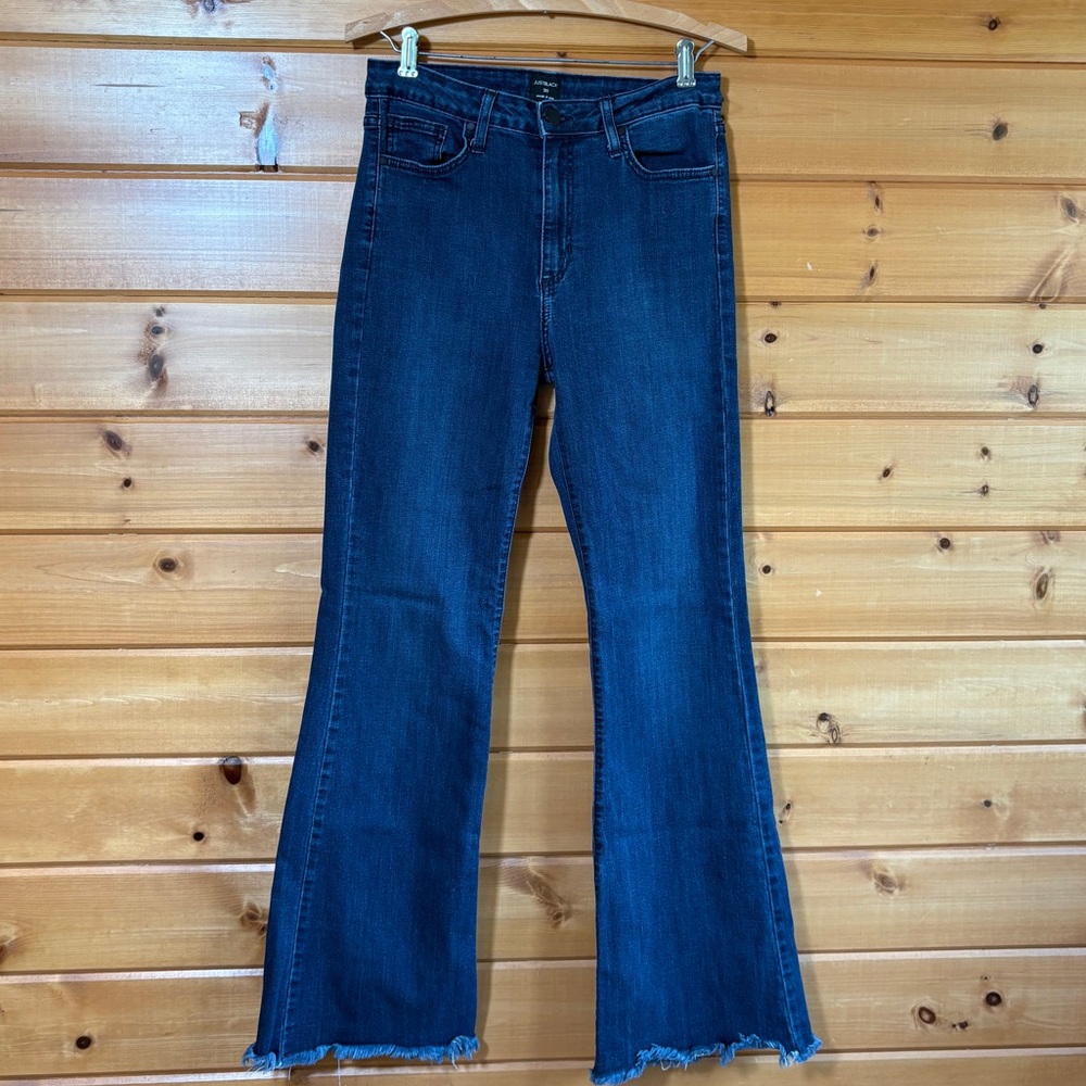 Just Black Dark Blue Flare Jeans